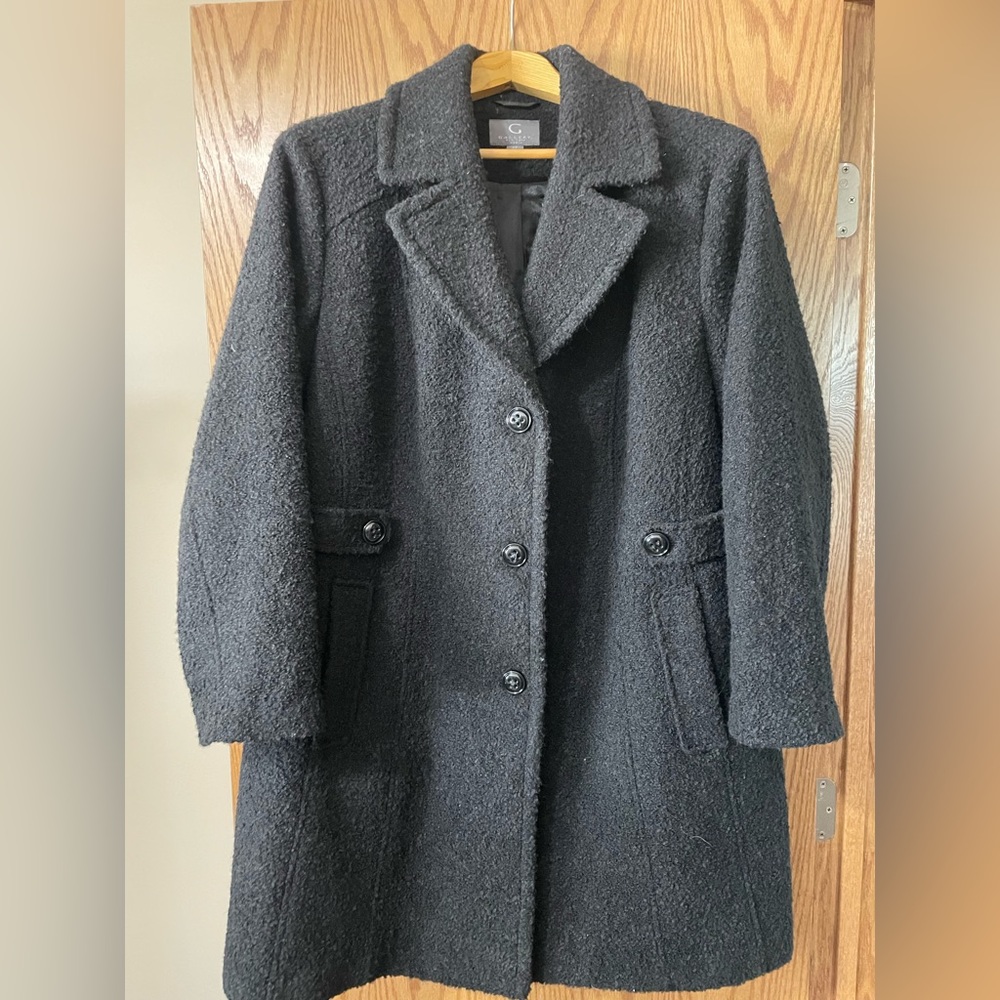 Plus size 2x Gallery boucle wool coat